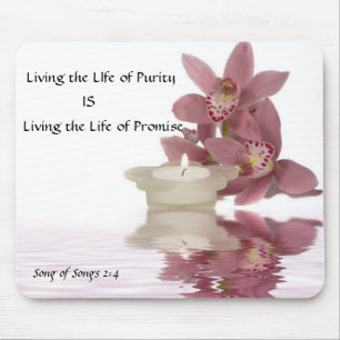 Living the Life of Purity Mousepad. Mouse Mat