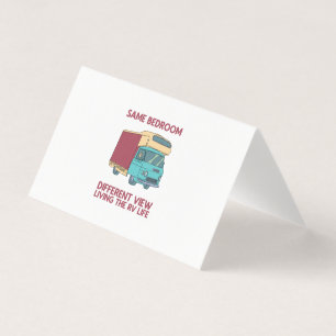 Living The RV Life Camping Business Card