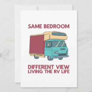 Living The RV Life Camping Holiday Card