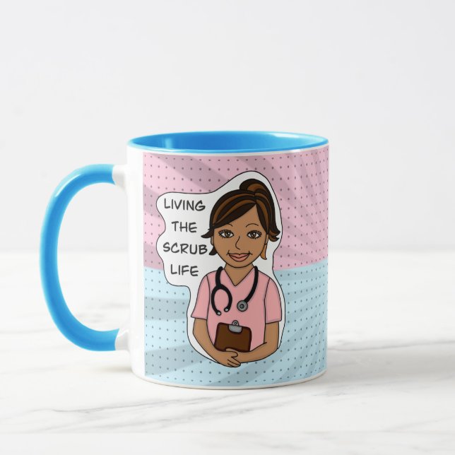 Living the Scrub Life | Medical Professional Humou Mug (Left)
