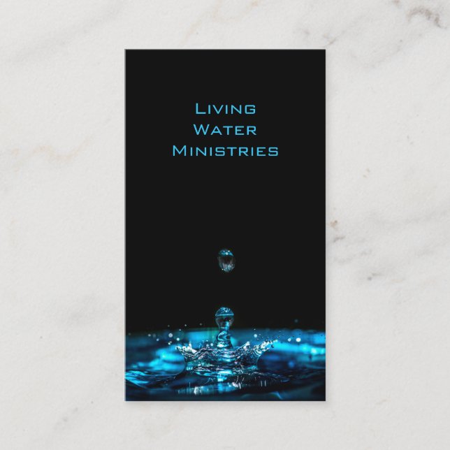 Living Water Ministries Business Card (Front)