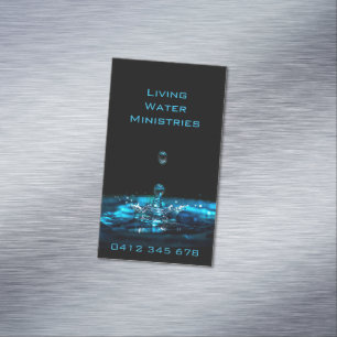 Living Water Ministries Magnetic Business Card