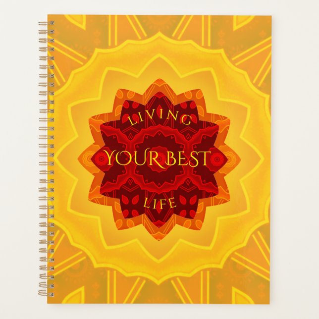 Living Your Best Life Art Deco Planner (Front)