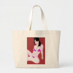 LivingDoll1 Large Tote Bag