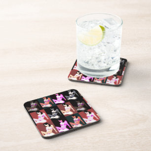 LivingDoll 7 Collage Coaster