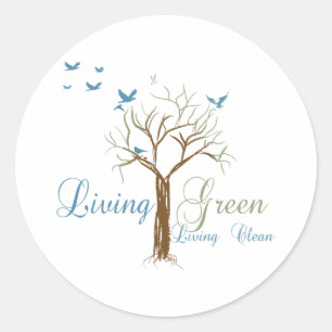 LivingGreen Classic Round Sticker