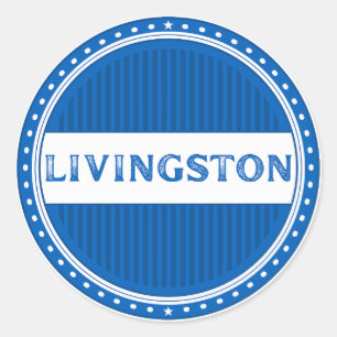 Livingston City Pride Emblem – Scottish Identity Classic Round Sticker