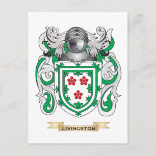 Livingston Coat of Arms (Family Crest) Postcard