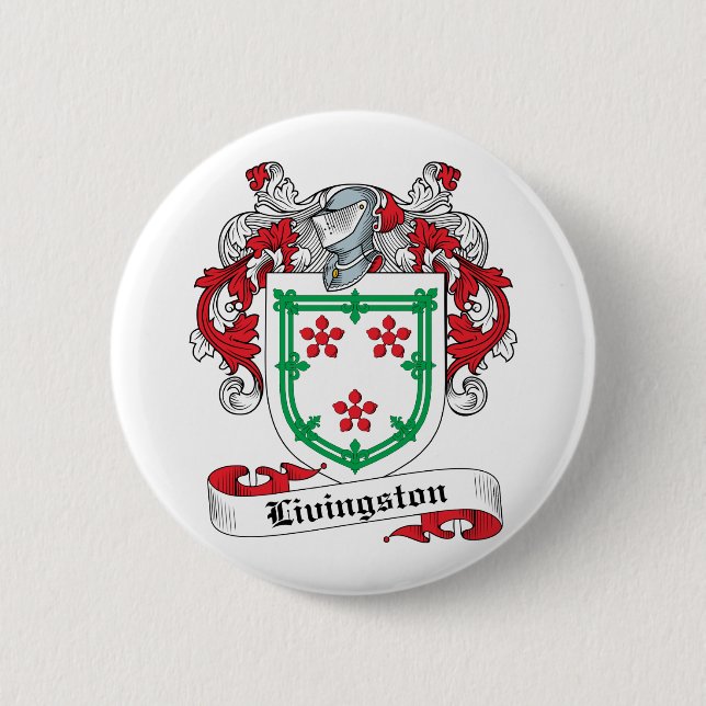 Livingston Family Crest 6 Cm Round Badge (Front)