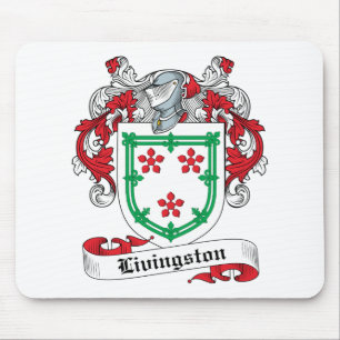Livingston Family Crest Mouse Mat