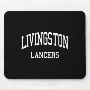 Livingston High School Hs Livingston Nj Retro Spor Mouse Mat