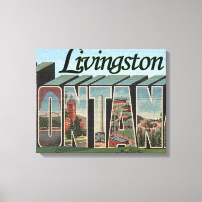 Livingston, Montana Canvas Print (Front)