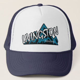 Livingston Montana Mountain Trucker Hat