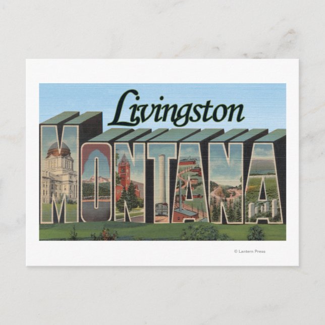 Livingston, Montana Postcard (Front)
