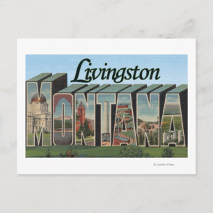 Livingston, Montana Postcard