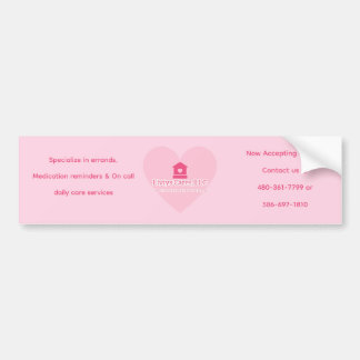 Liviys Cares Logo Bumper Sticker
