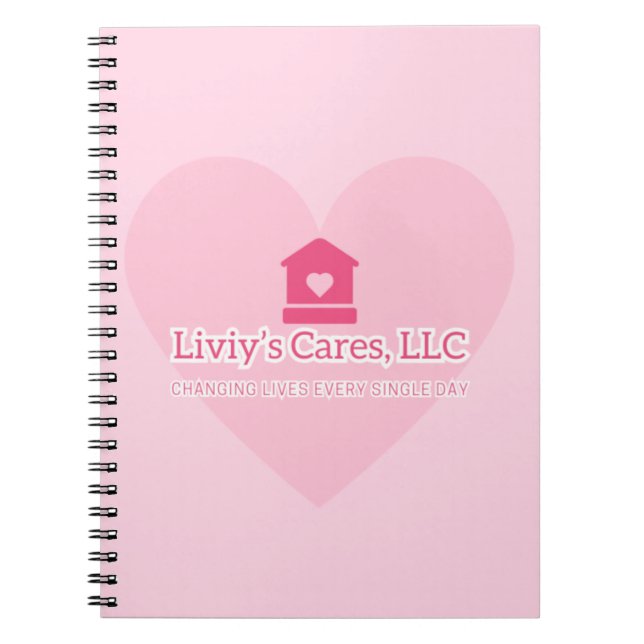 Liviy's Cares Logo Notebook (Front)
