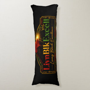 LivnBlkExcell Themed Body Cushion