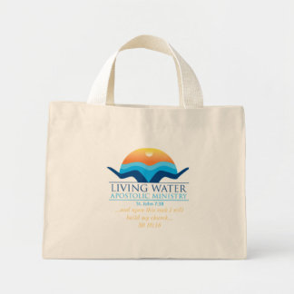 livwtr, ...and upon this rock I will build my c... Mini Tote Bag