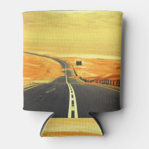 Liwa Oasis Asphalt Road, Dunes. Can Cooler