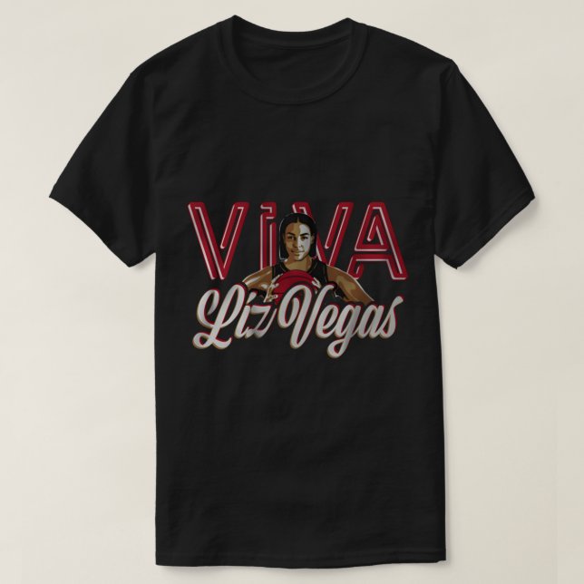 Liz Cambage VIVA LIZ VEGAS FOR LAS VEGAS ACES CHAM T-Shirt (Design Front)