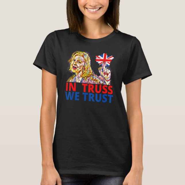 Liz Truss  Richi Sunak British Wealthy Tory member T-Shirt (Front)