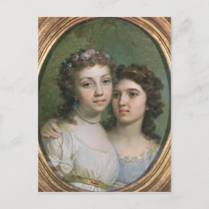 Lizanka and Dashenka, 1784 Postcard