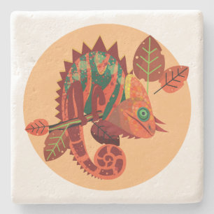 Lizard 4 Stone Coaster