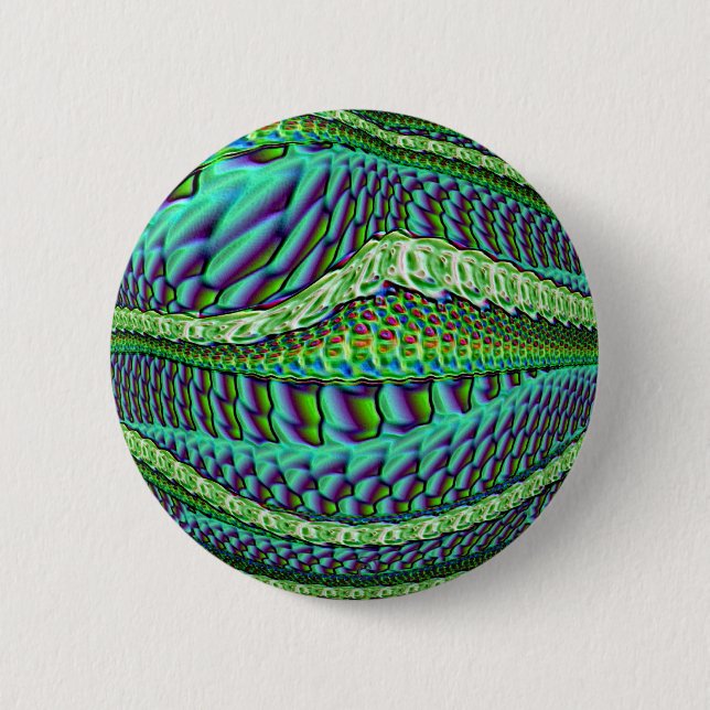 Lizard 6 Cm Round Badge (Front)