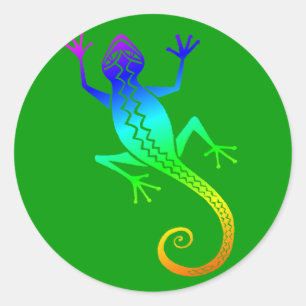 Lizard /8 classic round sticker