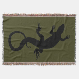Lizard Art Blankets Reptile Lizard Throw Blanket