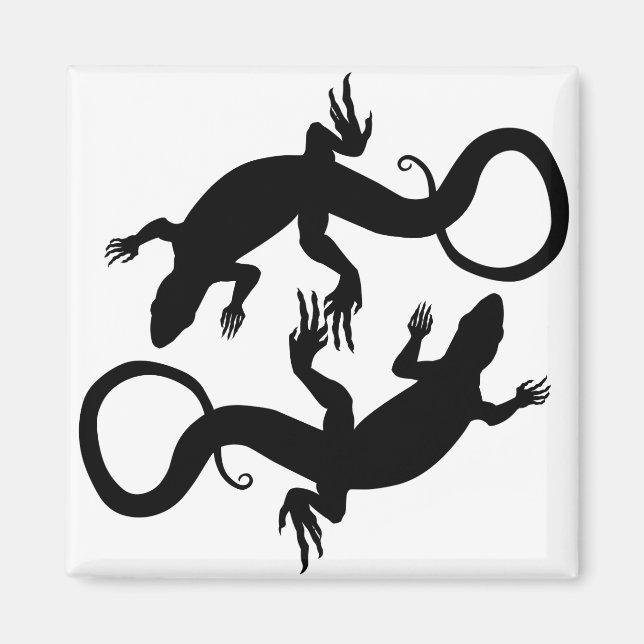 Lizard Art Fridge Magnet (Front)