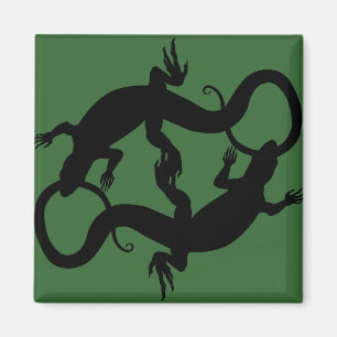 Lizard Art Fridge Magnet Reptile Gifts & Magnets