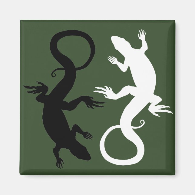 Lizard Art Fridge Magnet Reptile Magnets & GIfts (Front)