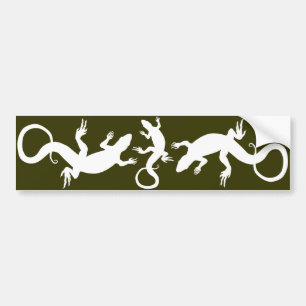 Lizard Art Gifts Lizard Bumper Sticker Reptile Art