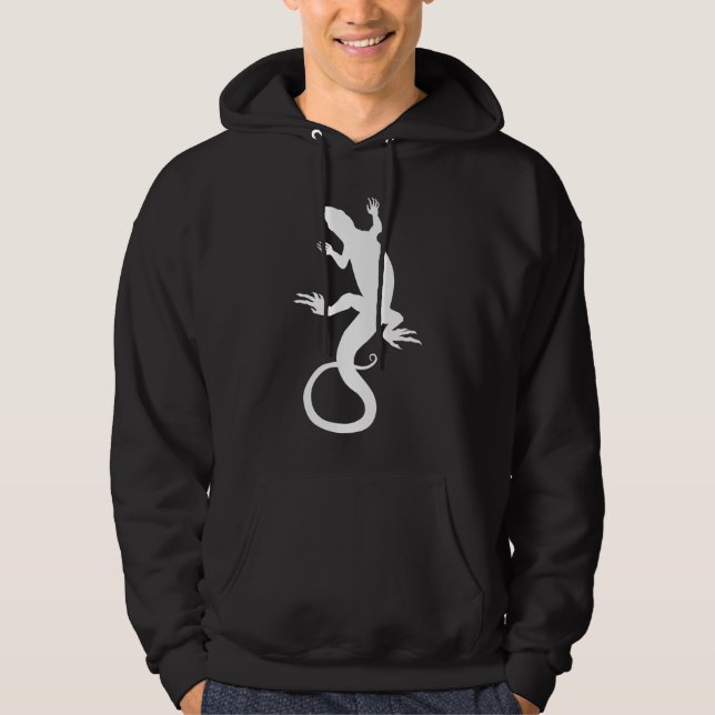 Lizard Art Hoodie Sweatshirt Reptile Hoodie (Front)