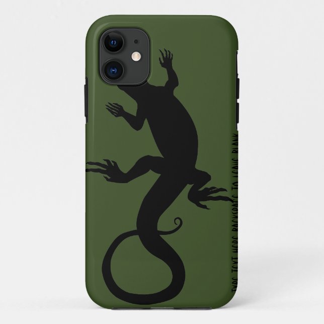 Lizard Art iPhone 5 Case Personalise Retro Reptile (Back)