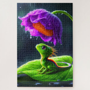 Lizard Art Jigsaw Puzzle