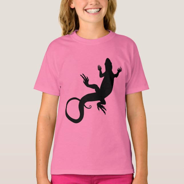 Lizard Art Kid's T-shirts Kid's Reptile Shirts (Front)