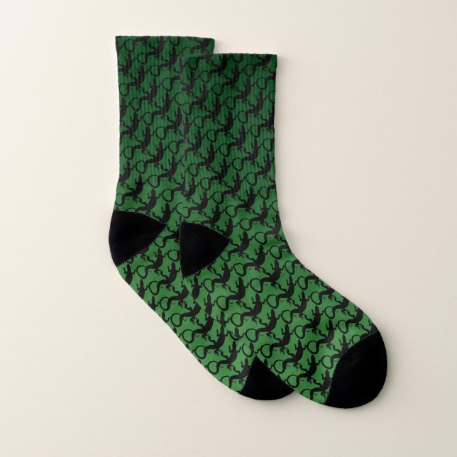 Lizard Art Socks Cool Reptile Socks Customise (Pair)