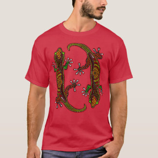 Lizard Australia aboriginal lizard dot painting Cl T-Shirt