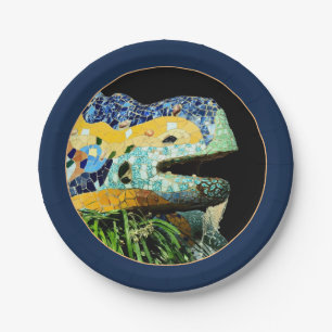 Lizard Barcelona, Catalonia Gaudi - Spain (Party)  Paper Plate