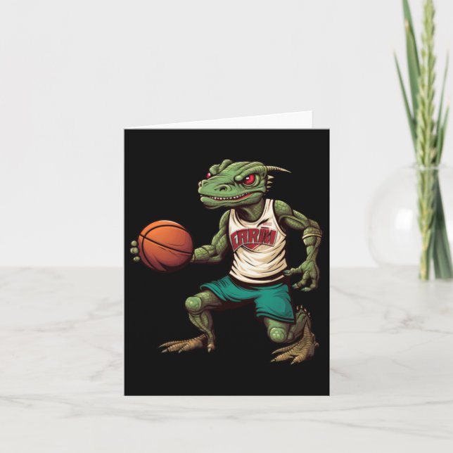 Lizard Basketball  Card (Front)