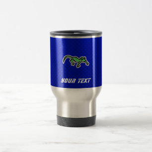 Lizard; Blue Travel Mug
