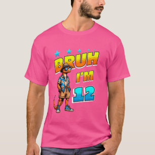 Lizard Bruh Iu2019m 12 12th Birthday Party T-Shirt