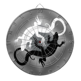 Lizard Dartboard Cool Tribal Raven Art Dartboard