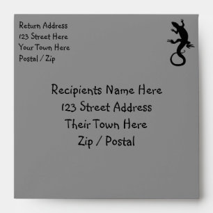 Lizard Envelopes Personalise Reptile Art Envelopes
