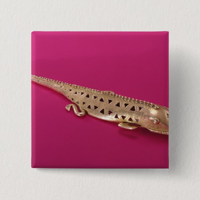 Lizard, from Colombia 15 Cm Square Badge (Front)