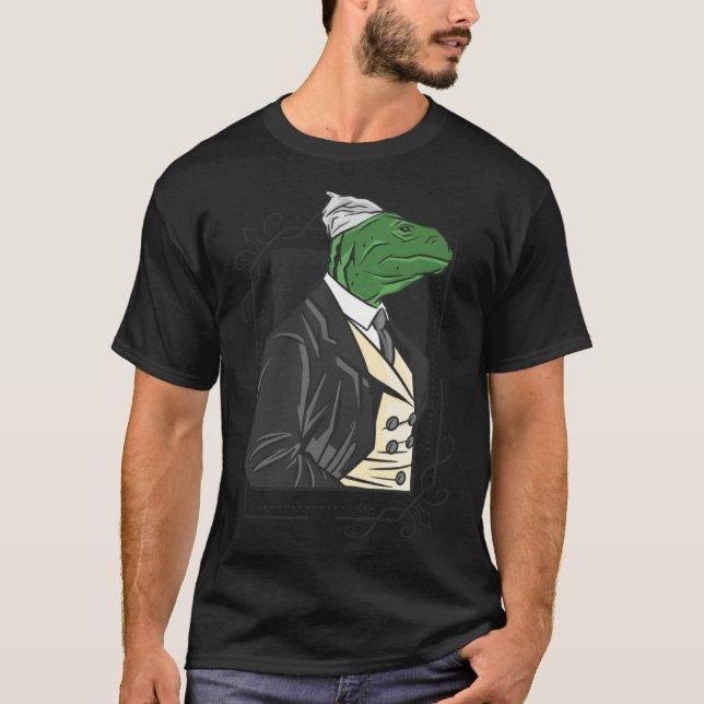lizard handsome portrait T-Shirt (Front)