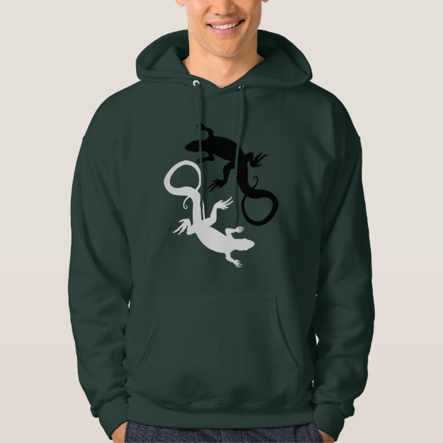 Lizard Hoodies Reptile Art Hooded Sweatshirts Gift (Front)